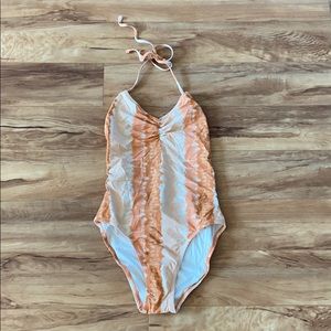 Madewell One-Piece Swimsuit in Tie-Dye Print